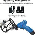 Portable Electric Air Condit Pipe Winding Machine, Two Winding Modes Of Opening And Closing, Cable Tie Adjustment Distance 5-10cm, for Home Improvement Companies, Workers