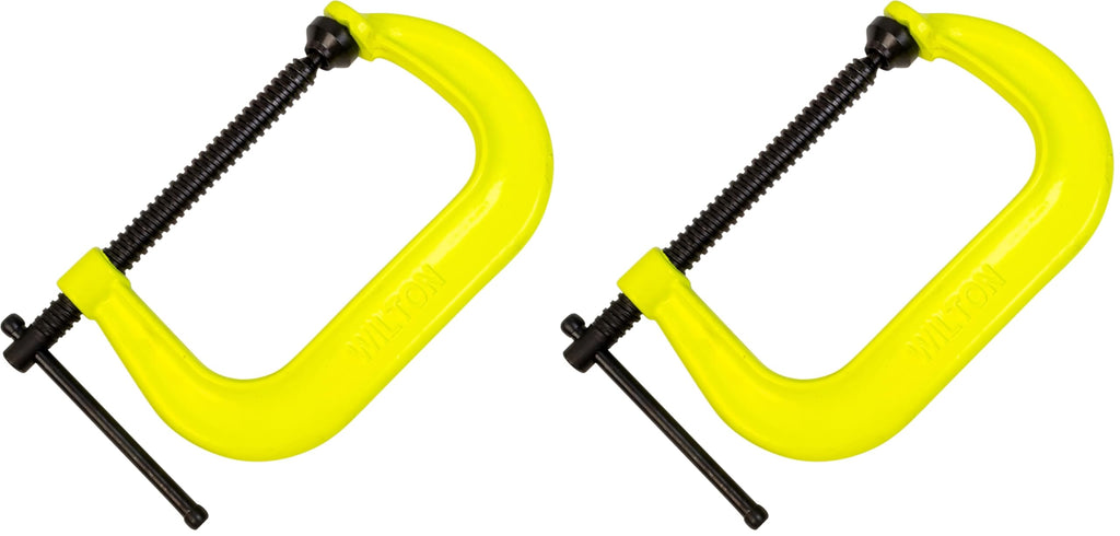 Wilton Hi-Vis C-Clamp, 10-1/8" Opening, 6" Throat, 8000 Lbs. Clamping Force (Model 410-SF)