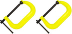 Wilton Hi-Vis C-Clamp, 10-1/8" Opening, 6" Throat, 8000 Lbs. Clamping Force (Model 410-SF)