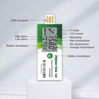 Freshliance Temperature Data Logger with LCD Display, Single Use USB Temperature Recorder with 30000 Points, Auto PDF CSV Report 180Days Cold Chain Transportation Storage, Fresh Tag 1D, 20Pack