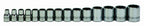 Williams WSS-23RC 23-Piece 1/2-Inch Drive Shallow 12 Point Socket Set