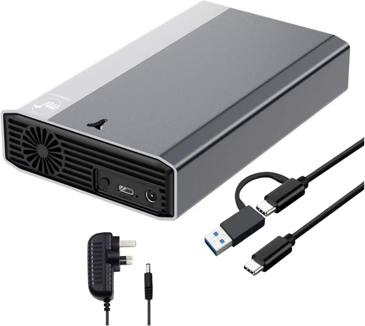 4TB Desktop External Hard Drive (NOT-Portable) — Vault USB-C 3.1 (5Gbps) High-Speed HDD for PC, Mac, Laptop & Console, Mains-Powered Backup Storage, 2-Year Warranty