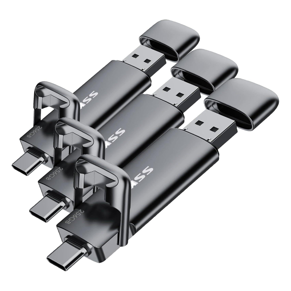 SSK 1TB USB C Flash Thumb Drive up to 550MB/s Dual USB C+A Memory Stick