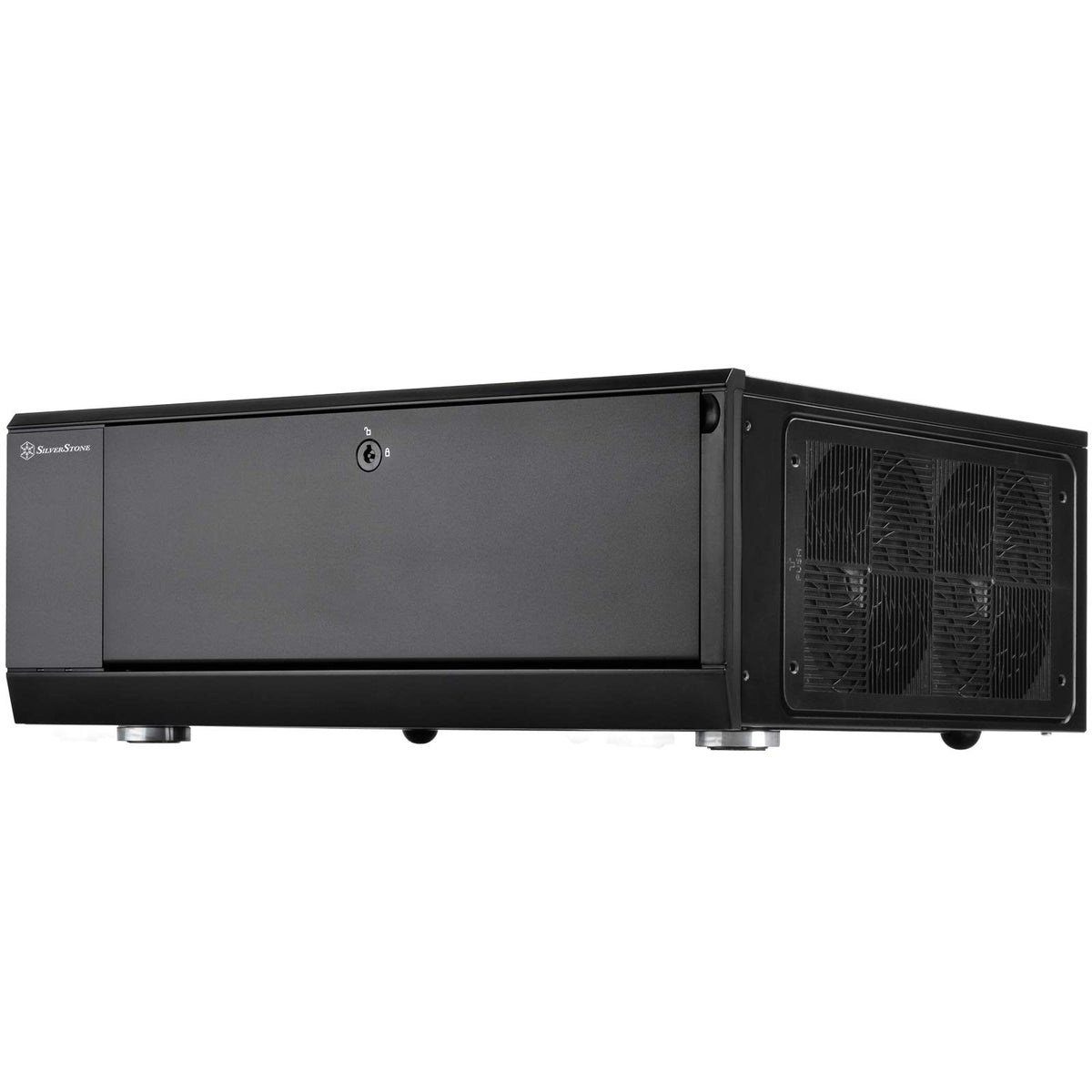 Silverstone Technology GD10B Home Theater Computer Case (HTPC) with Lockable Front Panel for ATX/Micro-ATX Motherboards GD10B-x