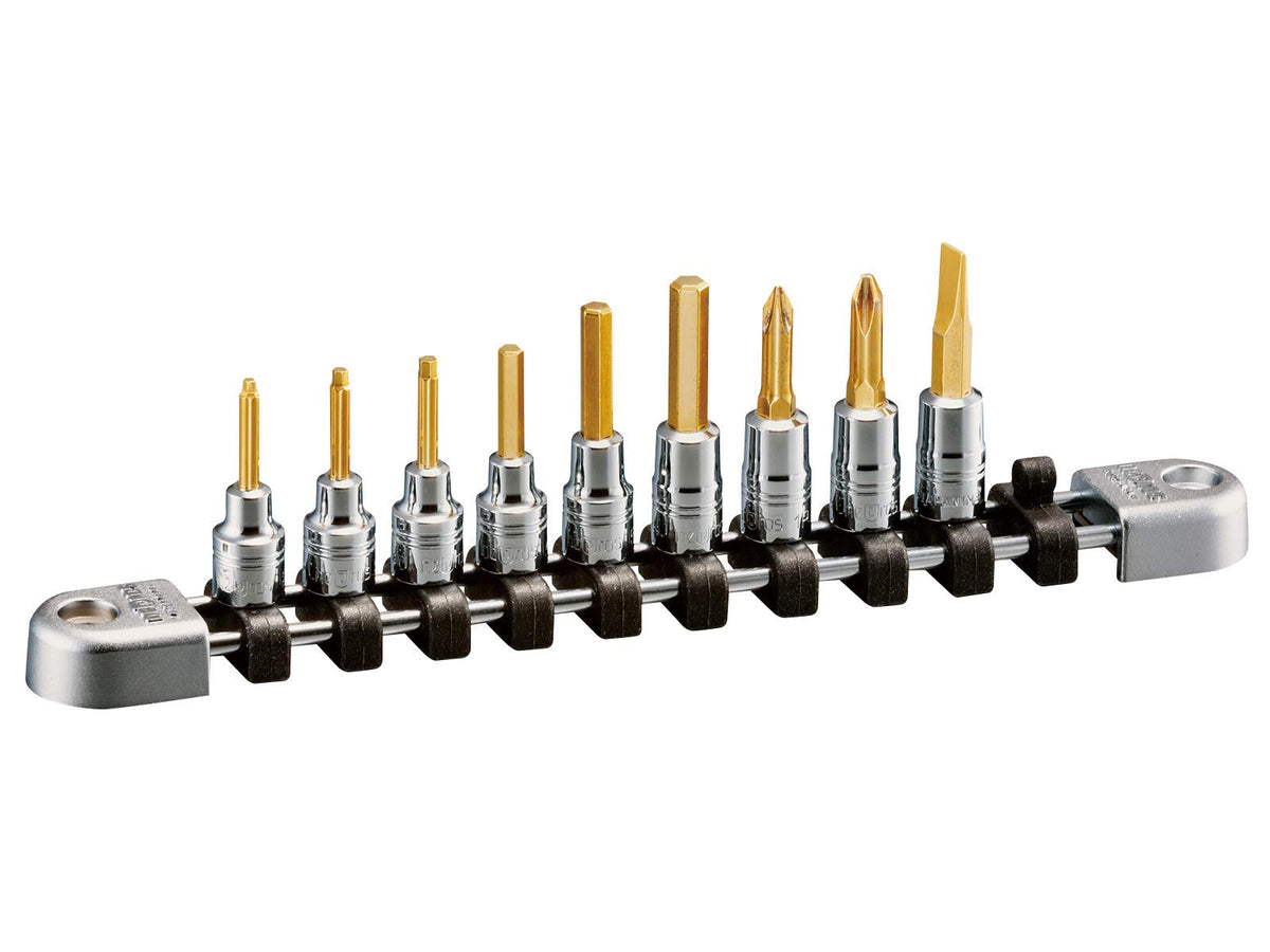 Kyoto Machine Tools (KTC) Neplos 6.3sq. Hexagon Bit Socket Set [9 pieces]