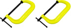 Wilton Hi-Vis C-Clamp, 10-1/8" Opening, 6" Throat, 8000 Lbs. Clamping Force (Model 410-SF)