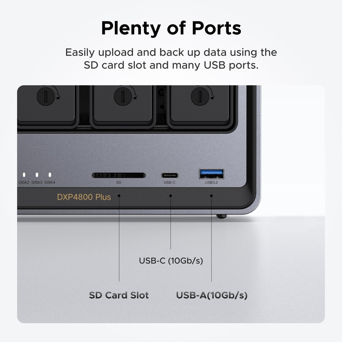 UGREEN DXP4800 Plus 4-Bay NAS for Families, Creators & Small Teams