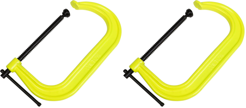 Wilton Hi-Vis C-Clamp, 10-1/8" Opening, 6" Throat, 8000 Lbs. Clamping Force (Model 410-SF)