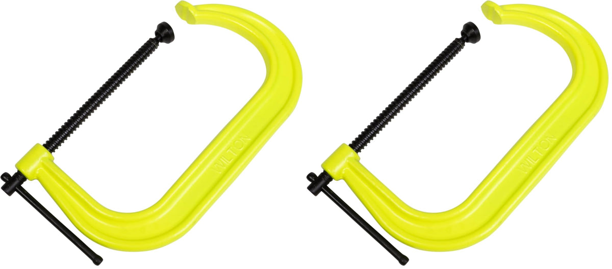 Wilton Hi-Vis C-Clamp, 10-1/8" Opening, 6" Throat, 8000 Lbs. Clamping Force (Model 410-SF)