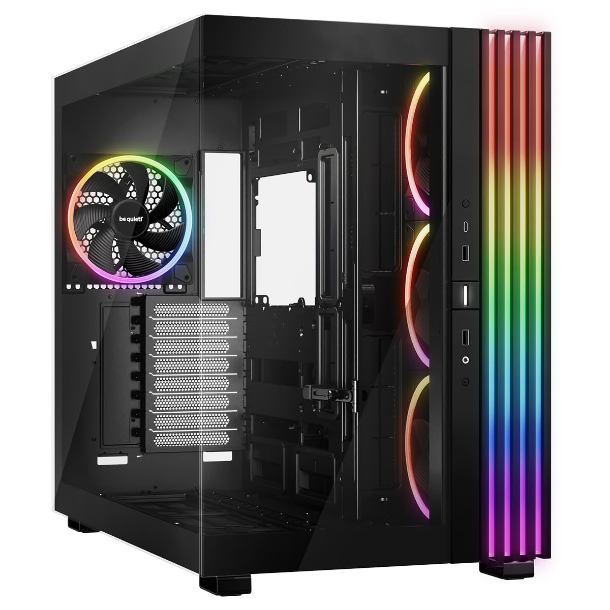 be quiet! Light Base 500 LX White PC Case, Fully Windowed Front and Side