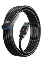 MutecPower 100 Feet Active USB Extension Cable 3.0 Male to Female with 3 Extension chipsets Signal Booster - Repeater Cord 30 Meters / 100 Feet (AC Power Supply Included)