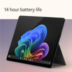 Microsoft Surface Pro 11 Copilot PC Bundle, 13" 2.8K Touchscreen Tablet with Black Pro Keyboard & Slim Pen, Snapdragon X Plus, 16GB RAM, 256GB SSD, Win 11 Pro, Black