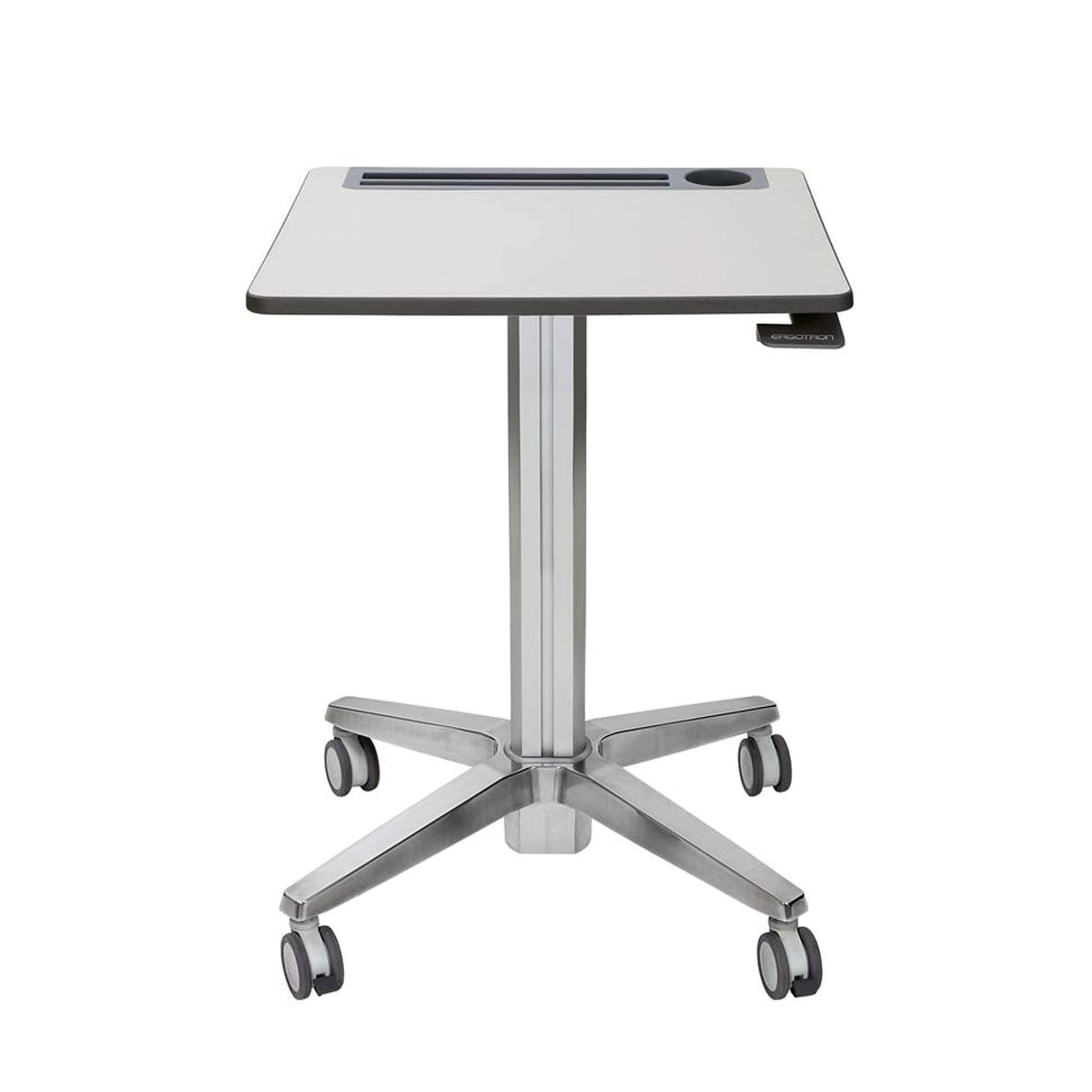 Ergotron – LearnFit Mobile Standing Desk, Adjustable Height Small Rolling Laptop Computer Sit Stand Desk with Wheels for Classroom, Office, Medical or Home Use – Adjusts from 33 to 49 Inches – Grey