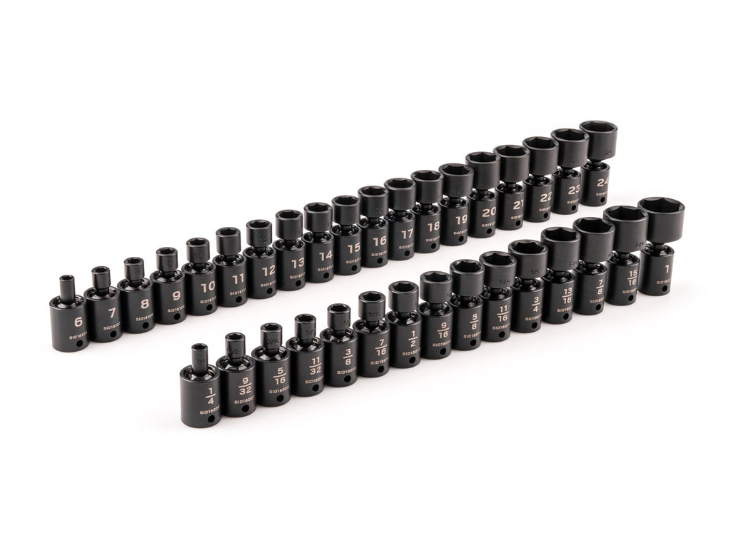TEKTON 3/8 Inch Drive Universal Joint Impact Socket Set | SID97003