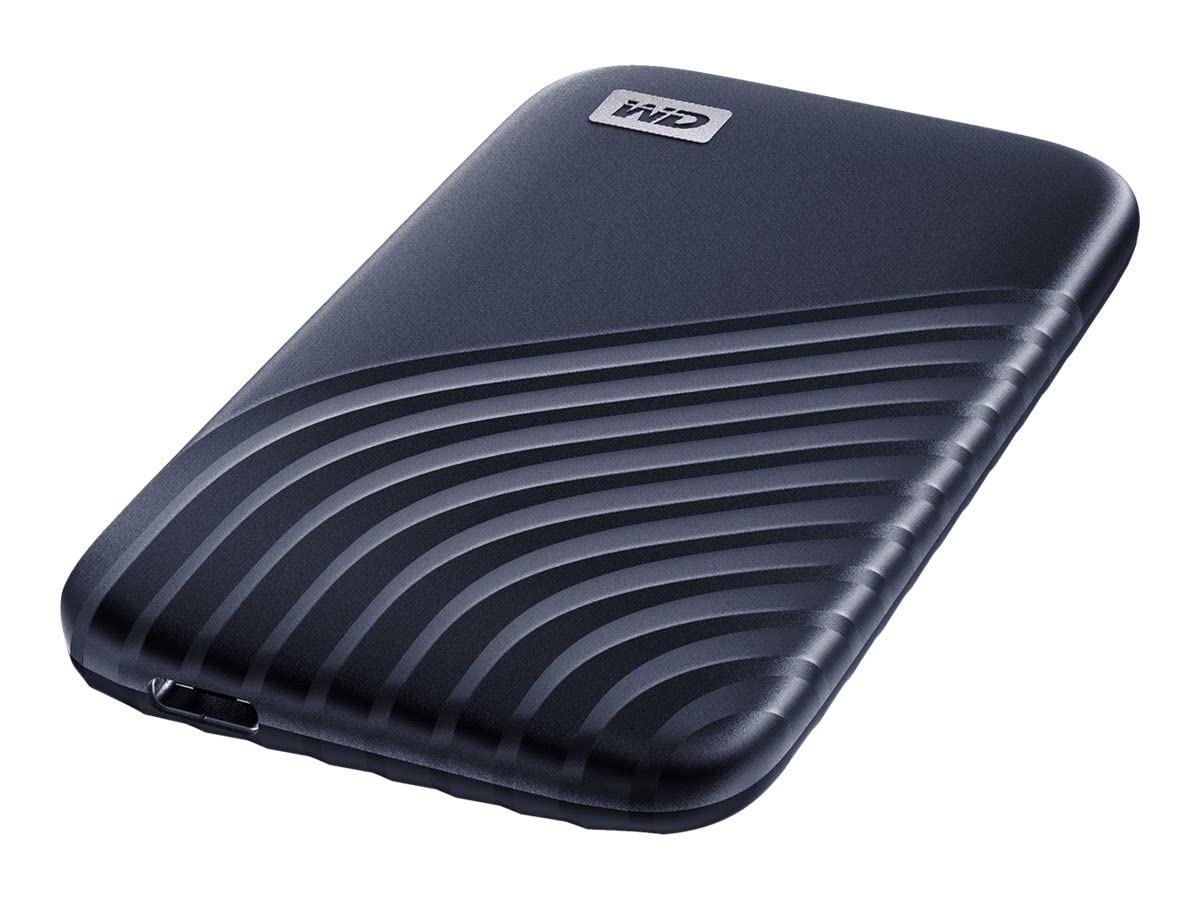 Western Digital 500GB My Passport SSD Portable External Solid State Drive, Gray, Sturdy and Blazing Fast, Password Protection with Hardware Encryption - WDBAGF5000AGY-WESN