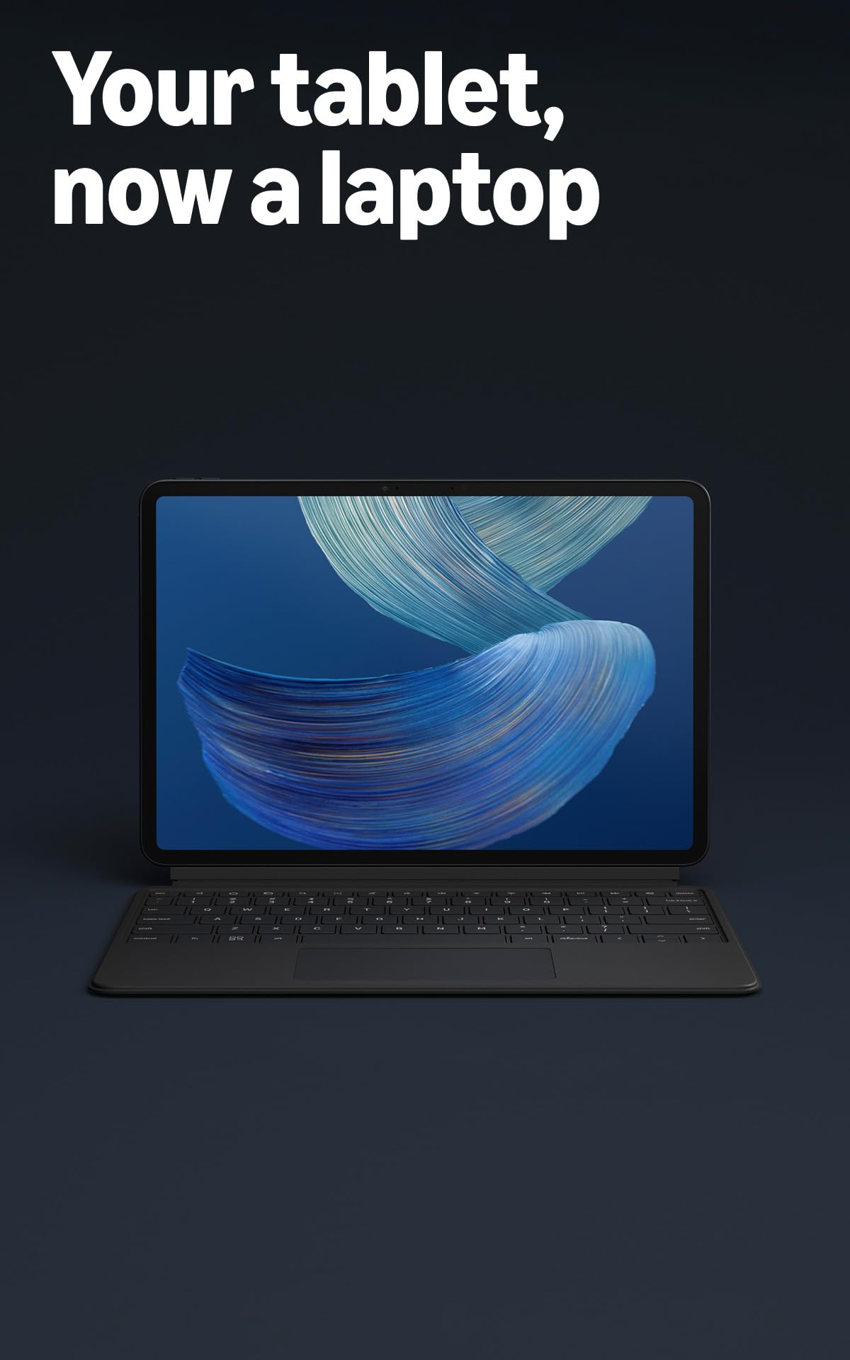 Amazon Alexa Tablet Pro Keyboard (all new) with Trackpad and Alexa Key – snap on, never charge, and work like a laptop