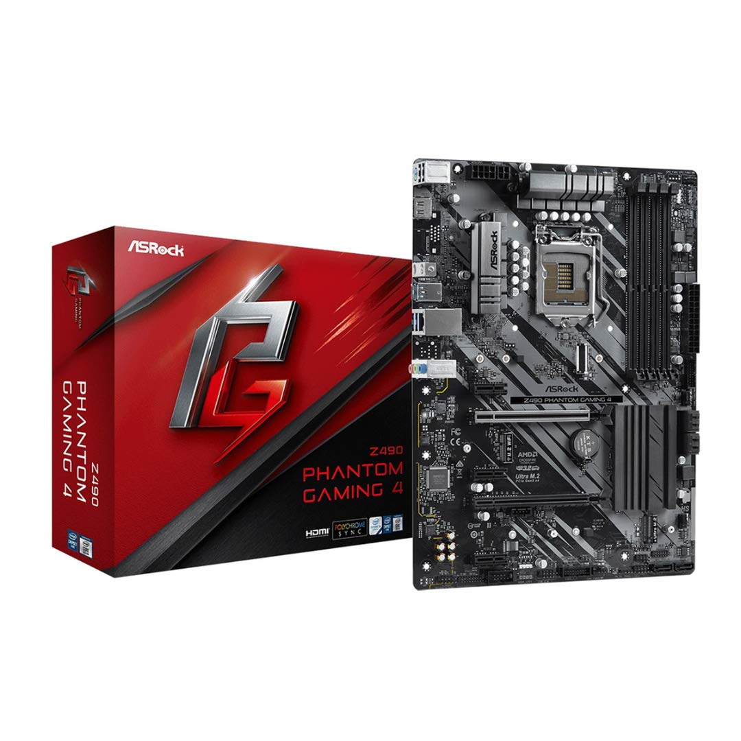 ASRock Z490 Phantom Gaming 4 Supports 10 th Gen Intel ® Core™ processors (Socket 1200) motherboard
