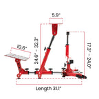 Arozzi Velocita Universal Racing Simulator Cockpit Compatible with Most Racing Sim Gear and Gaming Chairs Collapsible Telescopic and Portable - Red