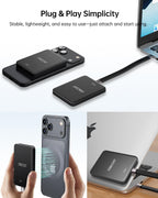 1TB Magnetic Portable SSD, Up to 2000MB/s – External Solid State Drive