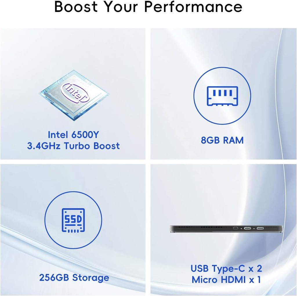 2-in-1 Laptop/Tablet (2026), 10.1" FHD IPS Touchscreen, 1-Year Office 365