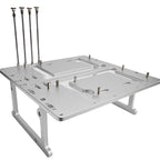 Open Air Frame Computer Case PC Test Bench Aluminum Computer Cases Shell, Support Installation of Water Cooling Devices Compatible with ITX/MATX/ATX Motherboards(MATX Motherboard)