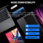 1T Solid State USB Drive, Up to 550MB/s High Speed USB 3.2 Gen 2 Thumb Drive, USB C & USB A Dual Drives, External SSD Storage for iPhone 17/16/15, Android, MacBook, Laptop, PC, iPad and More