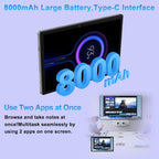 10.1 Inch Android Tablet, Full Metal Body, 30GB RAM+128GB ROM, 2TB TF Expandable, 8000mAh Battery, Incell IPS Display, 5G WiFi BT 5.0, Tablet with Keyboard & Mouse, Gray