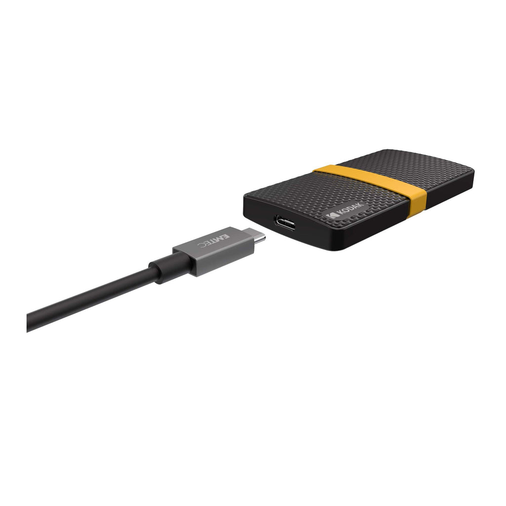 Kodak Portable SSD X200 1TB with USB-C 3.1 Gen 2 (10 Gbps)