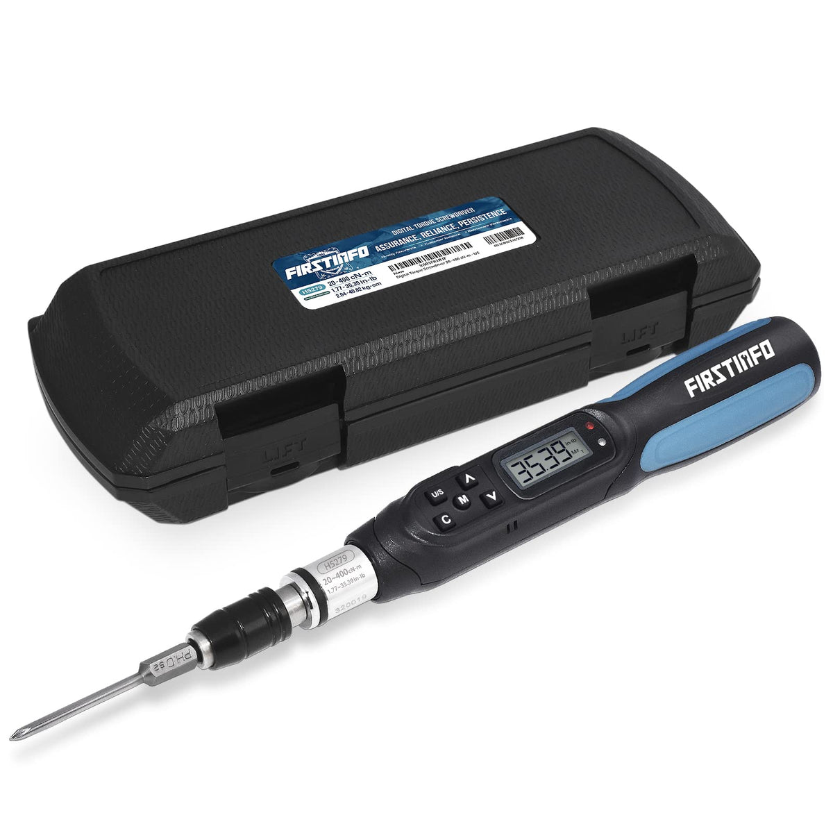 FIRSTINFO Digital Torque Screwdriver, 20-400 cNm / 1.77-35.39 in-lb