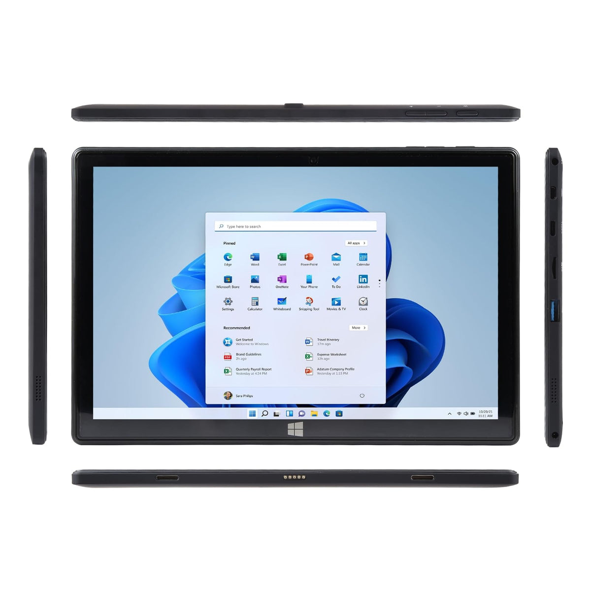 10.1" 2-in-1 Windows Tablet / Laptop, IPS Touchscreen,12GB RAM 128GBSSD