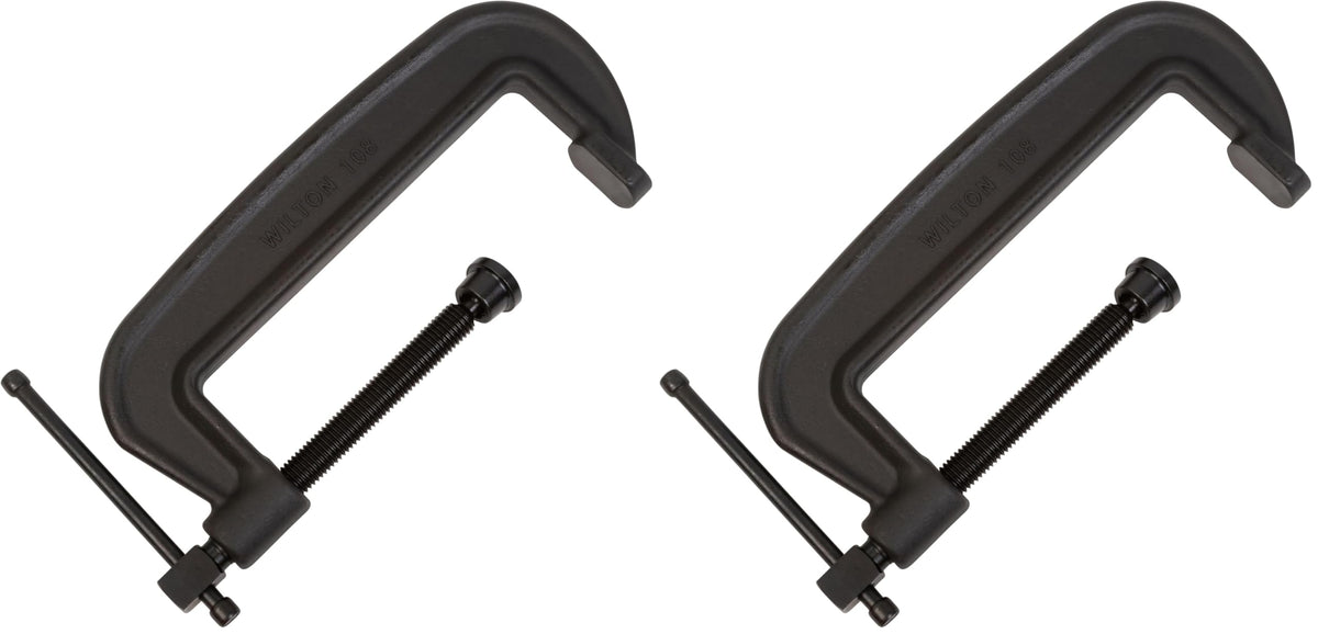 Wilton Brute Force C-Clamp, 5-3/4" Opening, 2-1/2" Throat, 11250 Lbs. Clamping Force (Model 106) (Pack of 2)