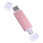 Transcend 1TB ESD300 Portable SSD 1050MB/s Type C, Silver, Thumb Drive