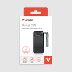 Verbatim Pocket 1TB External SSD USB 3.2 Gen 2 Up to 1000MB/s