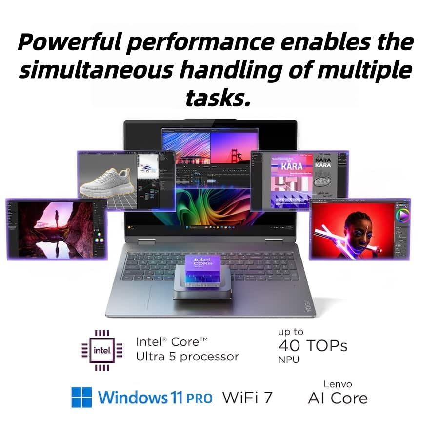 Lenovo Yoga 7i 2-in-1 laptop,16" Touchscreen Computer,16GB LPDDR5&1TB SSD