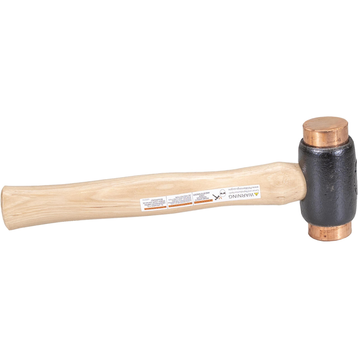 VAUGHAN Copper Face Hammer, 3 Lb, Non Marring Striking Tool
