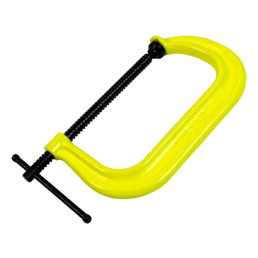 Wilton Hi-Vis C-Clamp, 10-1/8" Opening, 6" Throat, 8000 Lbs. Clamping Force (Model 410-SF)