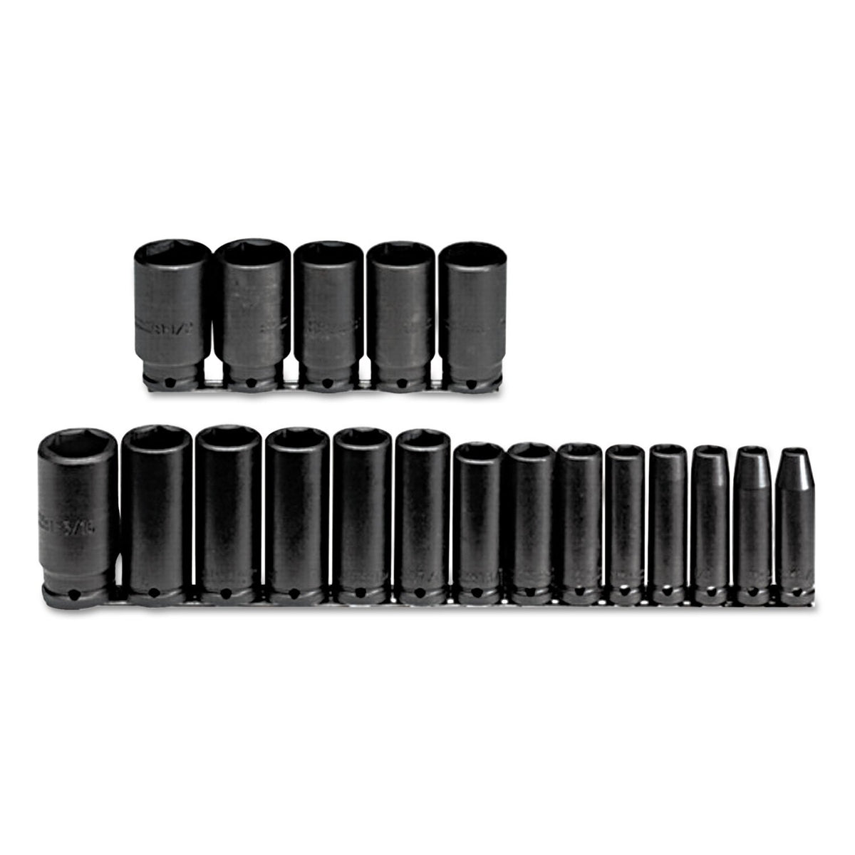 Proto Impact Socket Set,1/2 In Dr,19 pc (J74116)
