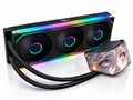 Osprey 360mm AIO CPU Cooler, Curved OLED Screen, ARGB, Intel & AMD, Black