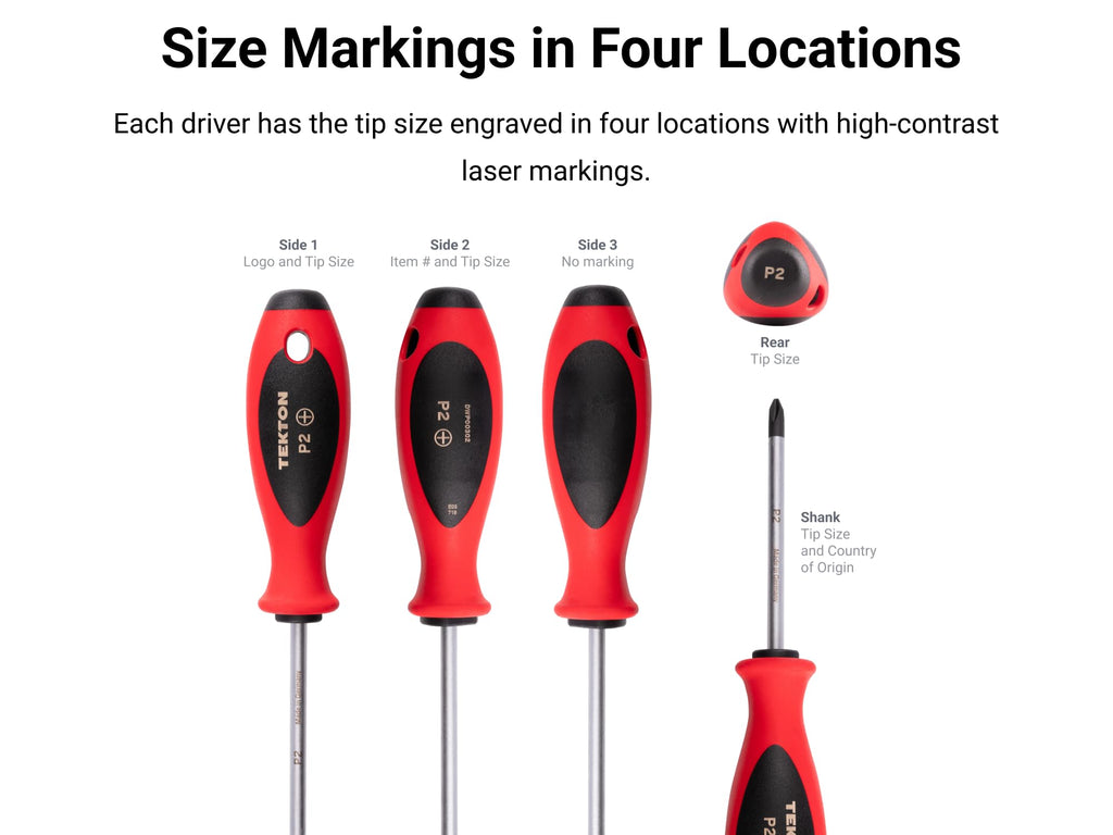 TEKTON Phillips and Slotted Screwdriver Set, 26-Piece | DWZ90009