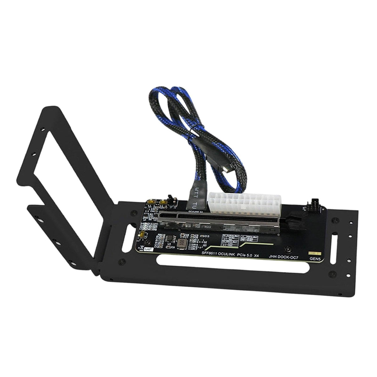 External Graphics Card Dock Bracket Easy Installation Parts Versatile with Adapter, Black