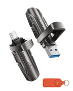 MOVE SPEED 1TB Flash Drive with 1000MB/s Read Write Speed, USB 3.2 Gen2+Type C Dual Port USB Flash Drives, Thumb Drive for iPhone 15, 16, 17 Series/MacBook/Android Phone/Audio etc(1 Pack)