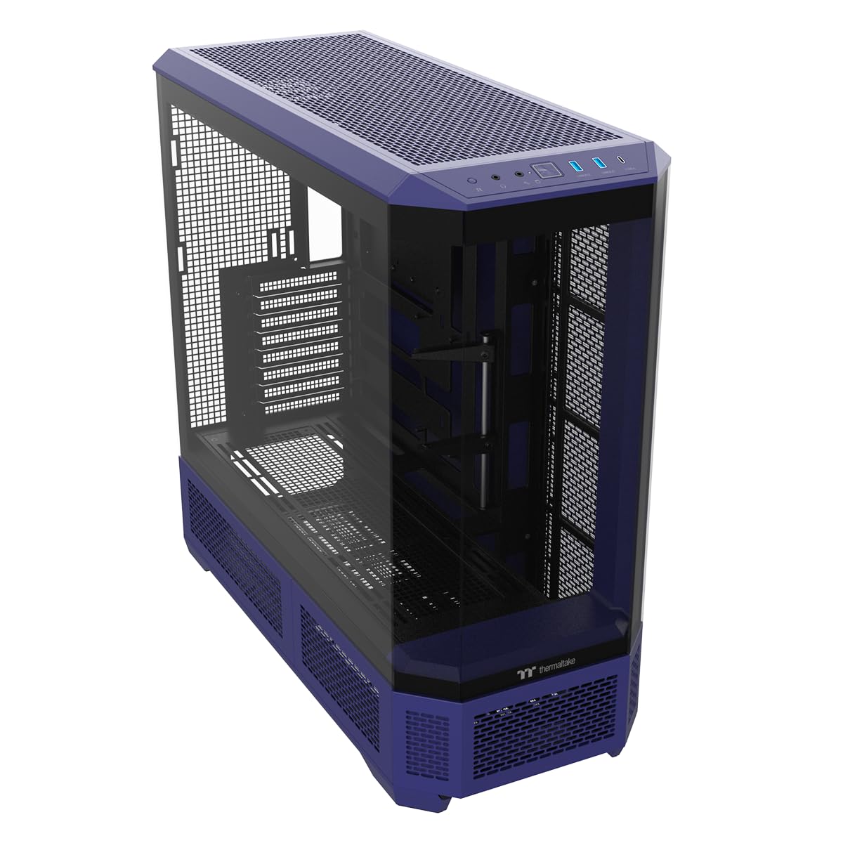 Thermaltake View 600 TG; Full Tower; 420mm Radiator Support; 480mm GPU Clearance; Hidden Connector Support; Rotatable PCIe Slots; 220mm PSU Clearance; Mint Strawberry; CA-11H-00FLWN-00