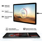 2026 Gemini AI 11 inch Android Tablet 2000 * 1200 2K Display 2 in 1 Tablets, T616, 18GB RAM+128GB ROM+1TB Expand, 5+5+13MP Camera, 9000mAh, 4 Speakers, 5G WiFi, Tablet With Keyboard, Stylus, Case