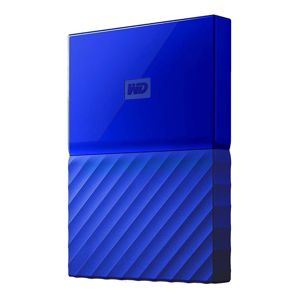 WD 1TB Blue My Passport Portable External Hard Drive - USB 3.0 - WDBYNN0010BBL-WESN
