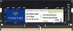 Timetec Elite 32GB KIT (2x16GB) DDR4 2666MHz (PC4-2666V) PC4-21300 SODIMM Laptop RAM – 260-Pin 1.2V CL19 Non-ECC Unbuffered Memory Module for Laptop, Notebook, Mini PC, All-in-One