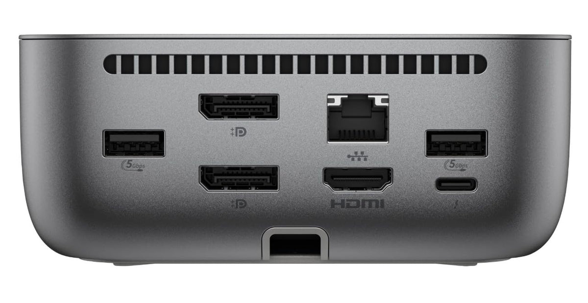 HP 100W Thunderbolt 4 Dock Port Replicator Bundle with DKZ Hub (Universal Thunderbolt/USB-C Docking Station, Single Cable for Charging, Data Transfers to Any Brand Laptop) (10-Pack)