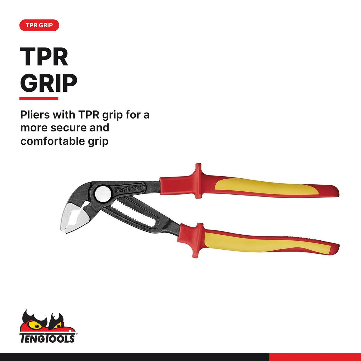 Teng Tools 7 Piece Insulated Plier Set Foam Tray Organizer - TEFMBV07