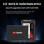 TAIMI 1TB 2.5 Inch SSD SATA III Internal Solid State Drive - Up to 550MB/s, 3D NAND TLC, High-Speed Storage Upgrade for Laptop, Desktop, PC (1, TB)