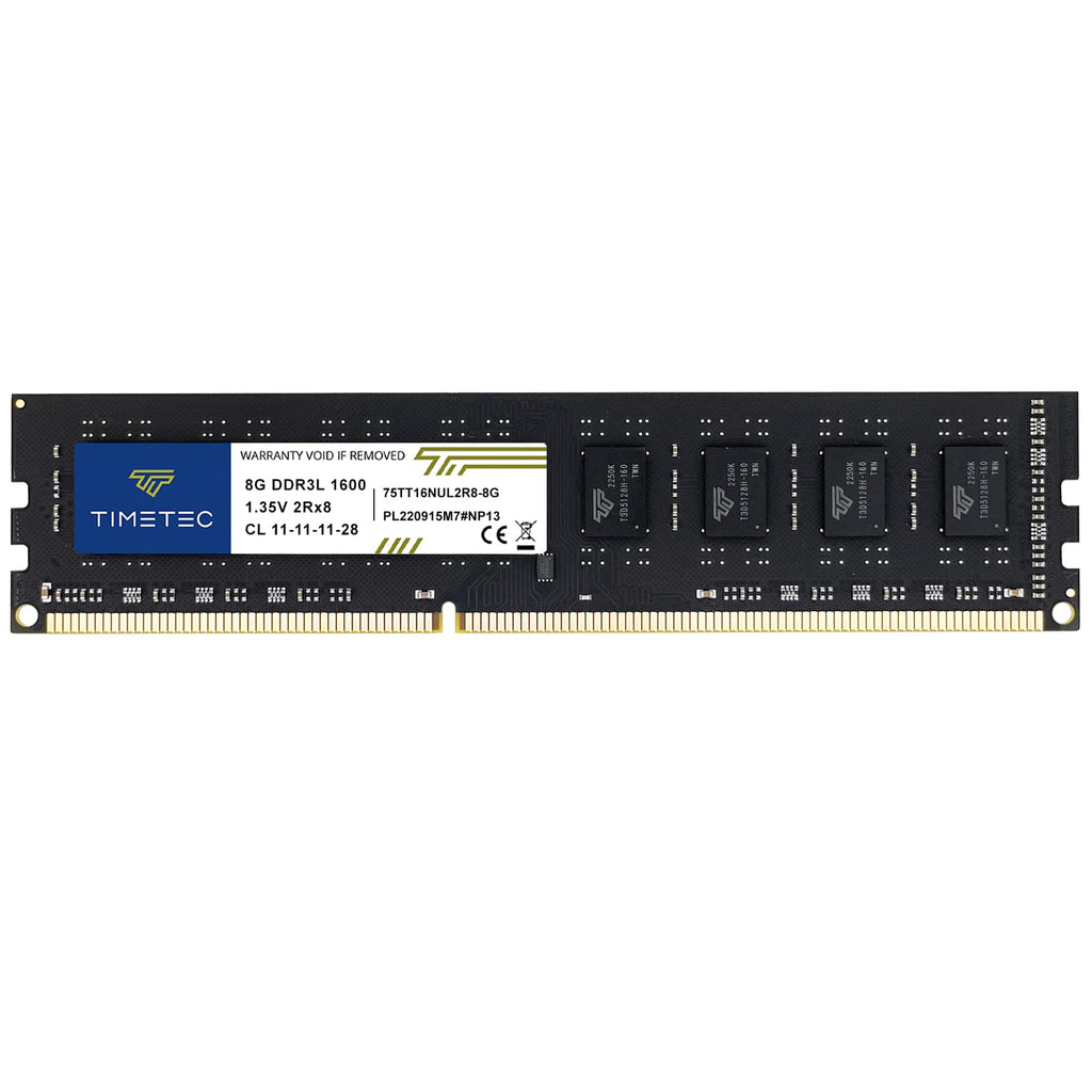 Timetec 80GB KIT(10x8GB) DDR3 1600MHz (DDR3-1600) PC3-12800 (PC3-12800U) Non-ECC Unbuffered 1.5V CL11 2Rx8 Dual Rank 240 Pin UDIMM Desktop PC Computer Memory RAM(SDRAM) Module Upgrade