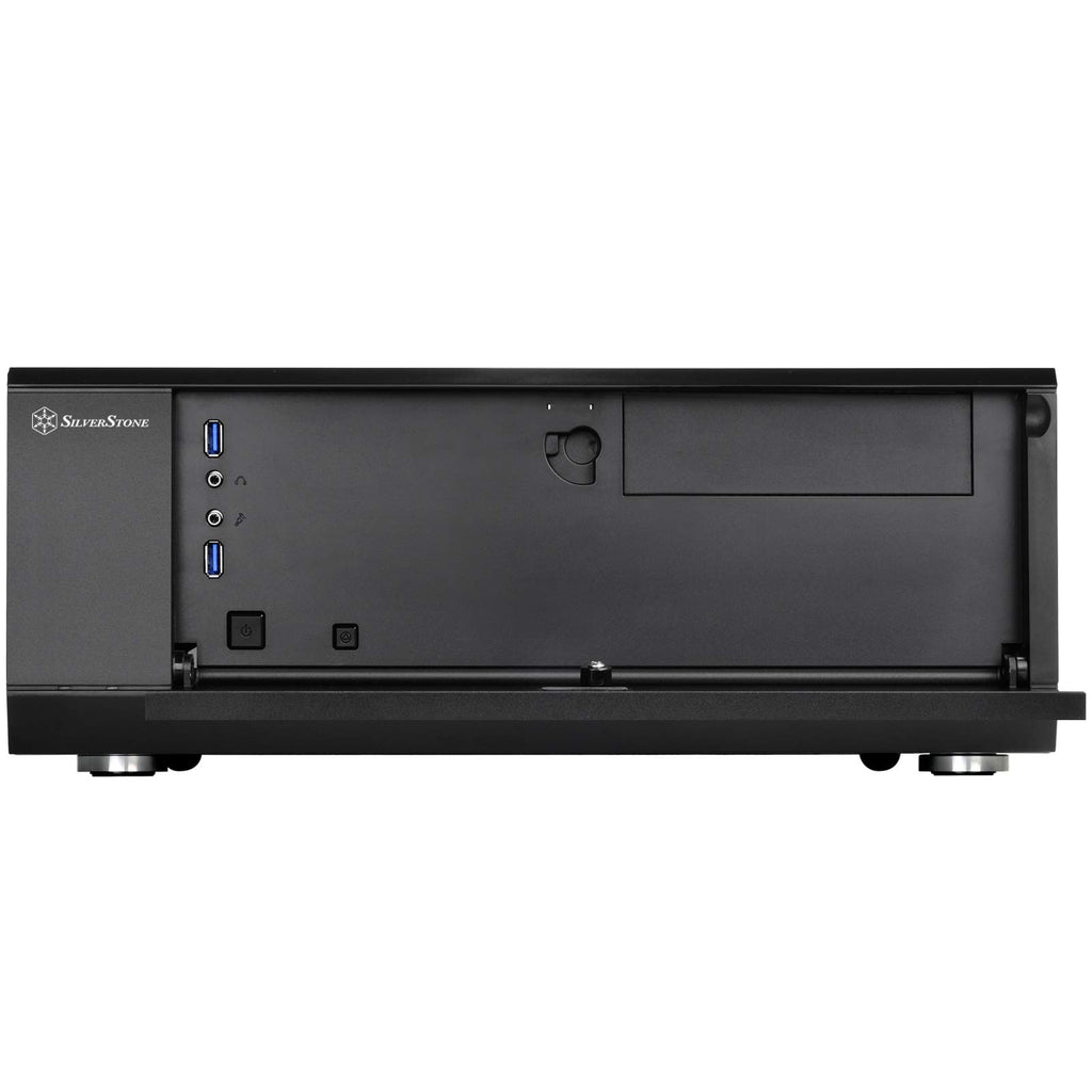 Silverstone Technology GD10B Home Theater Computer Case (HTPC) with Lockable Front Panel for ATX/Micro-ATX Motherboards GD10B-x